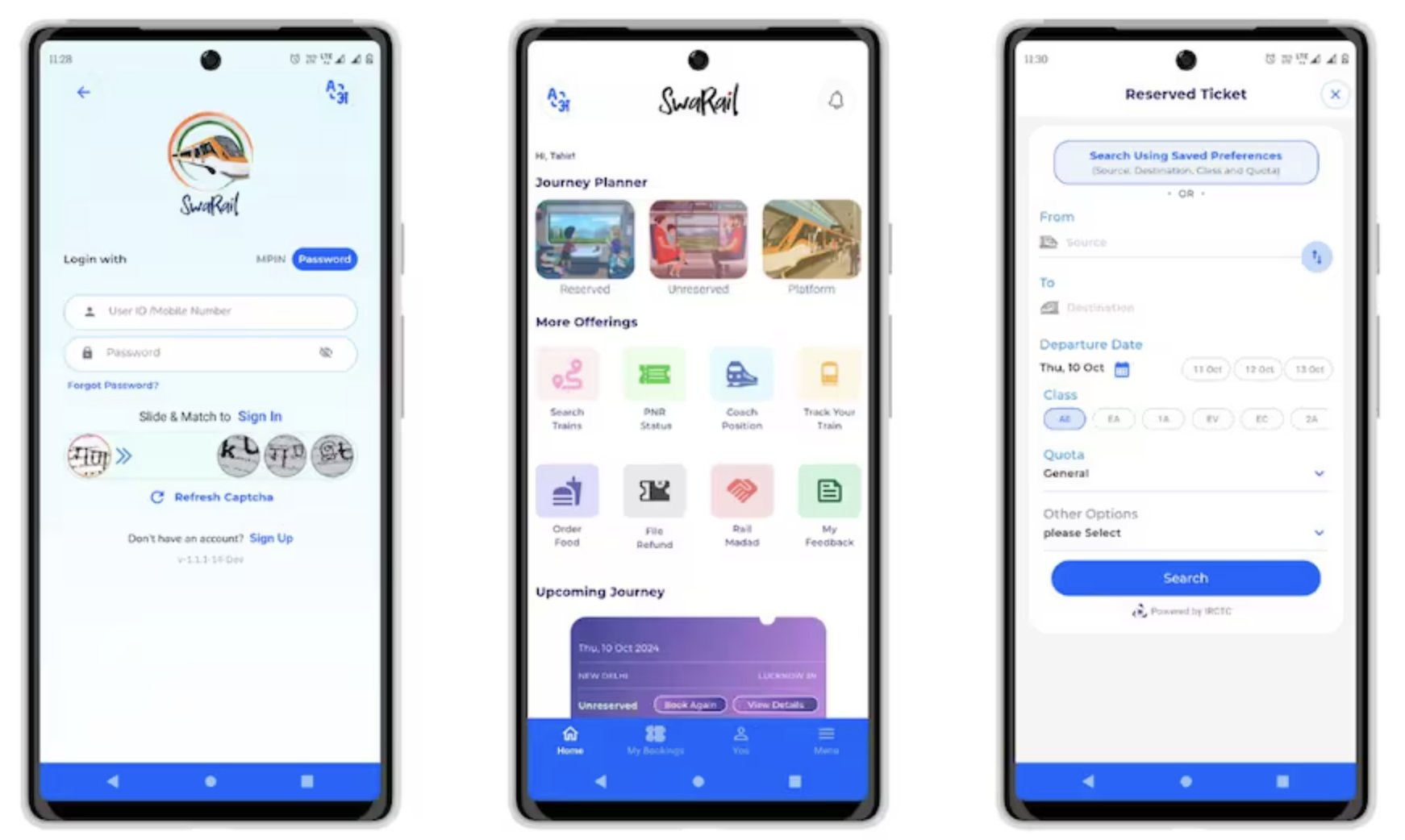 भारतीय रेलवे ने टिकट, रूम, भोजन और अन्य सुविधाओं के लिए पहला सुपर ऐप लॉन्च किया,SwaRail!